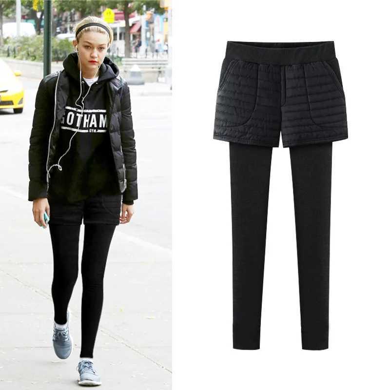 Winter Velvet Thick Skinny Leggings Pants Autumn Thicked Cotton Trousers Big Size 5xl 6xl High Waist Warm Pants For FemaleX240914