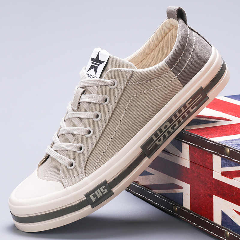 2024 High Quality Mens Canvas Casual Shoes Spring and Autumn Mens Flat Casual Sneakers Breathable Canvas Shoes for Mens SS24140