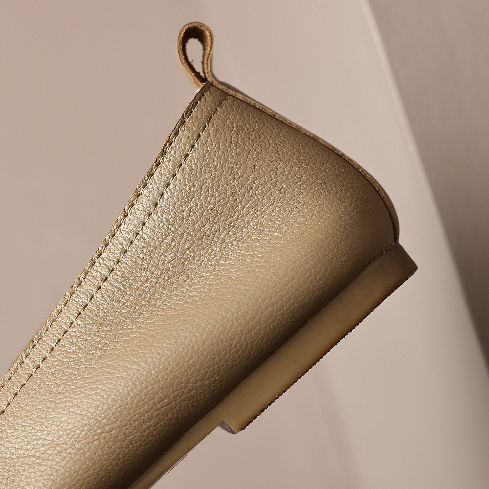 Women's Leather Slip-On Flats: Comfy Moccasins for Casual Wear 4 b2272