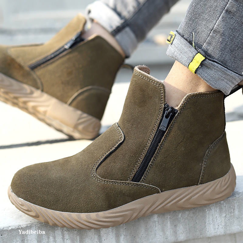 Sneakers Welder Lightweight Steel Toe Work Men Safety Shoes Anti-Puncture Indestructible Boots ff5a