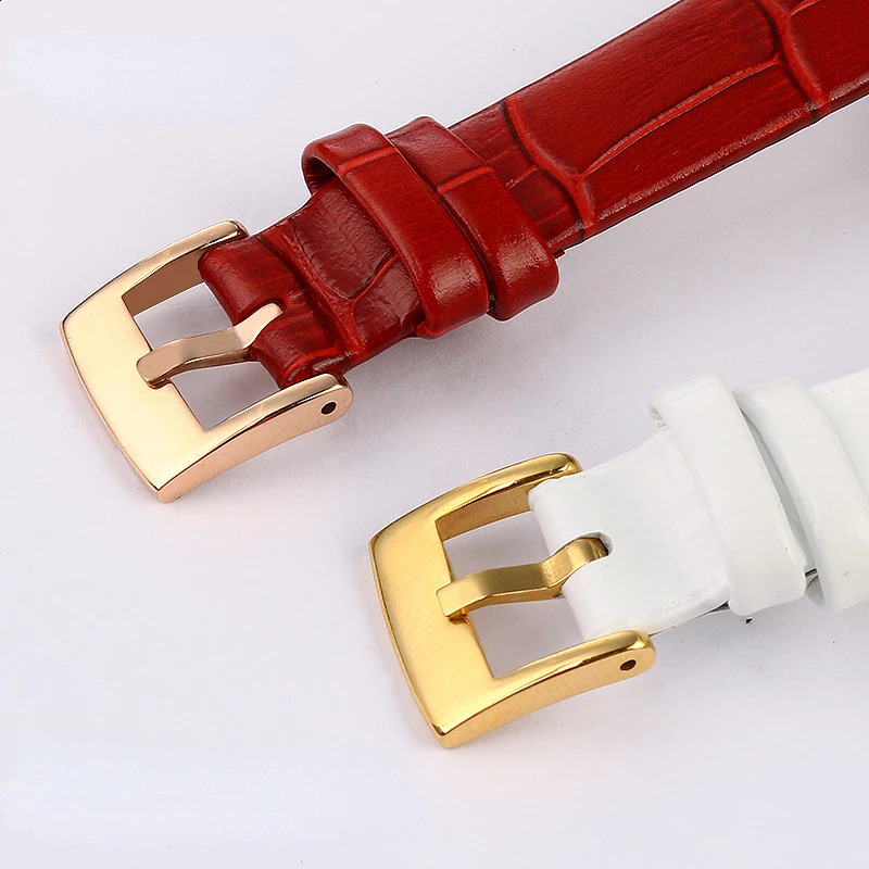 Genuine Leather Watch Strap for Geya Queen of Naples Series Polo 6260l Womens Waterproof Sweat-Proof Watchband Accessories14mm 240906