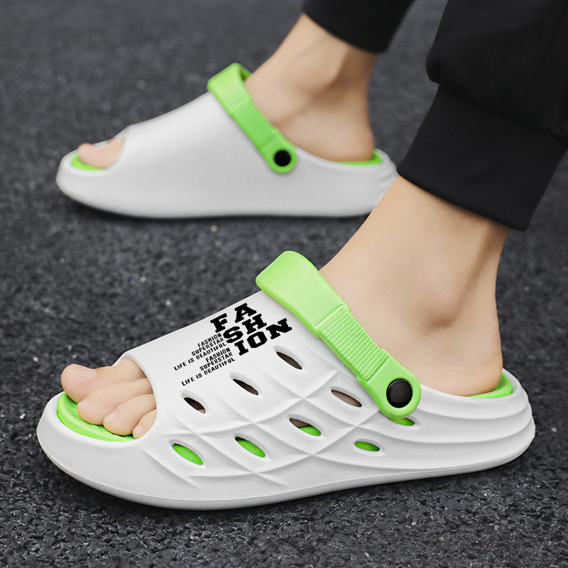 Brand Men Outdoor Sandals Slippers Beach Comfortable Thick Sole Clogs Men Casual Shoes Garden Shoes Men's Beach Sandals Slippers
