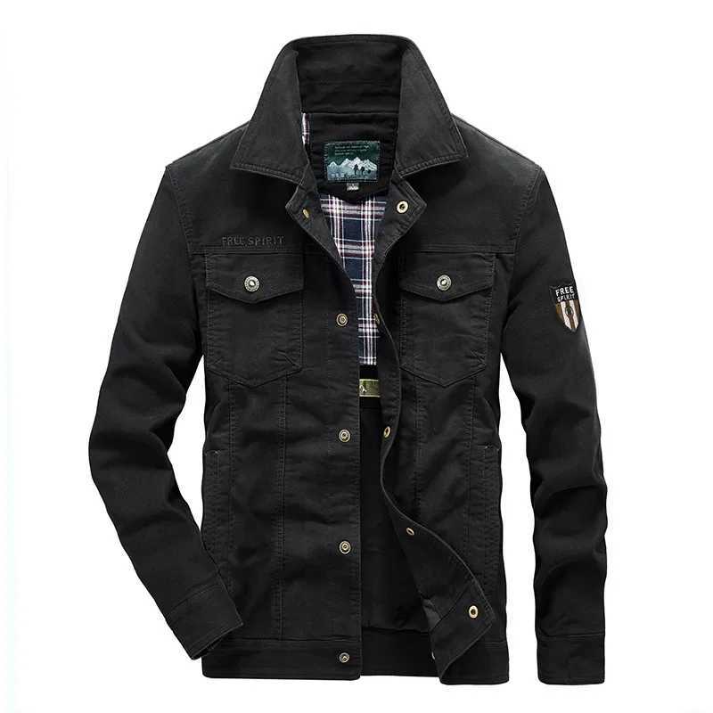 2023 Spring/Summer Casual Military Jacket Mens Pure Cotton Jacket Mens Large Jacket W240914