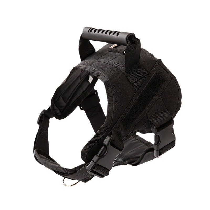 Tactical Dog Harness Vest with Handle,Military Dog Harness for Large Medium Dogs Adjustable Dog Vest Harness for Walking Hiking