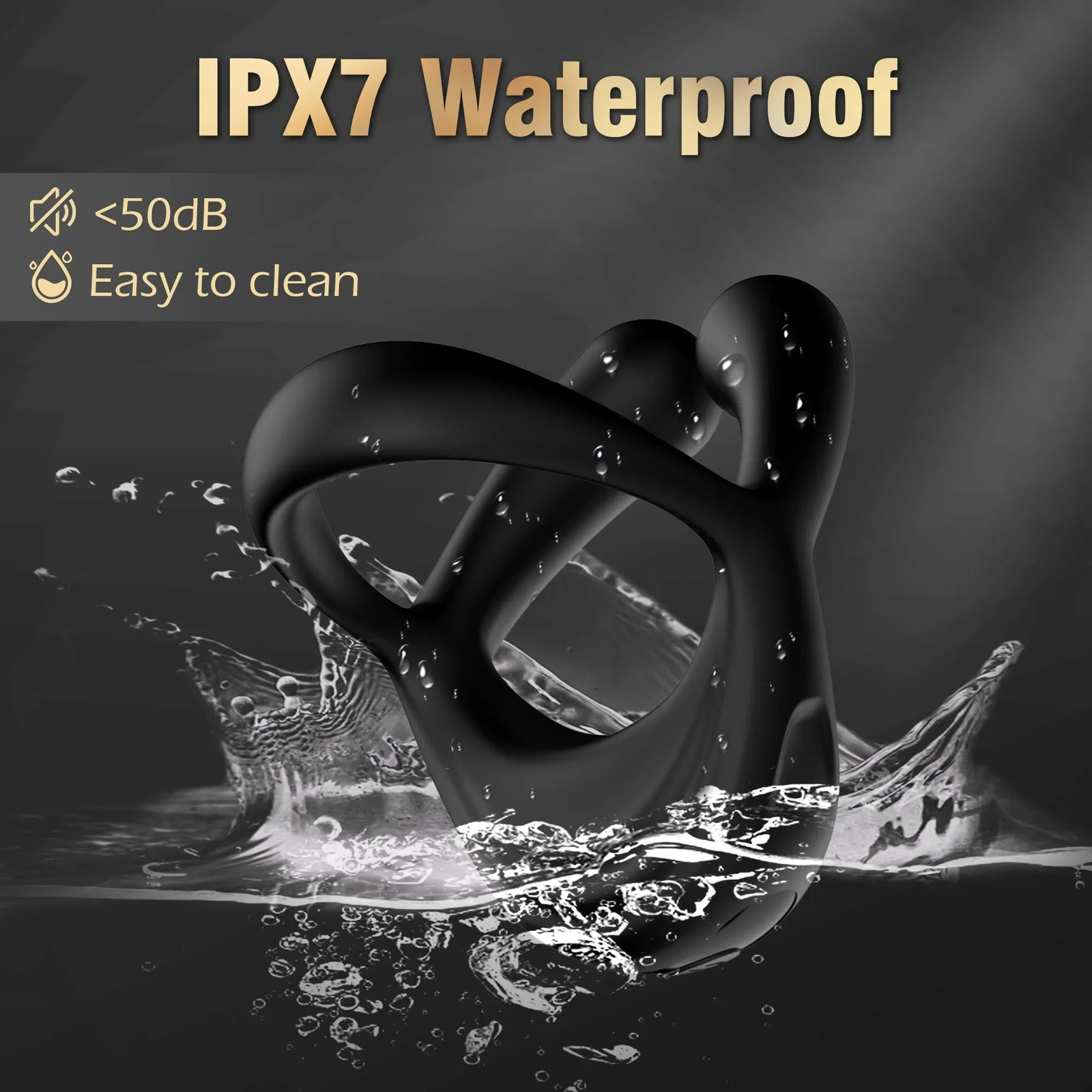 Cock Penis Ring Vibrator 10 Vibrations For All Cockring for Men Erection Delay Ejaculation Adult Sex Toys Couple 18 240711