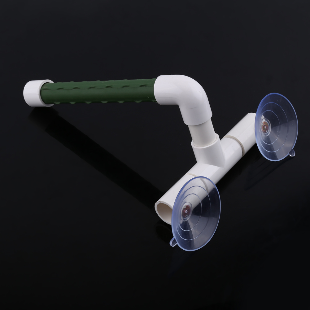 Bird Perches Parrot Budgie Foldable Suction Cup Window Shower Bath Wall Paw Grinding Stand Toy