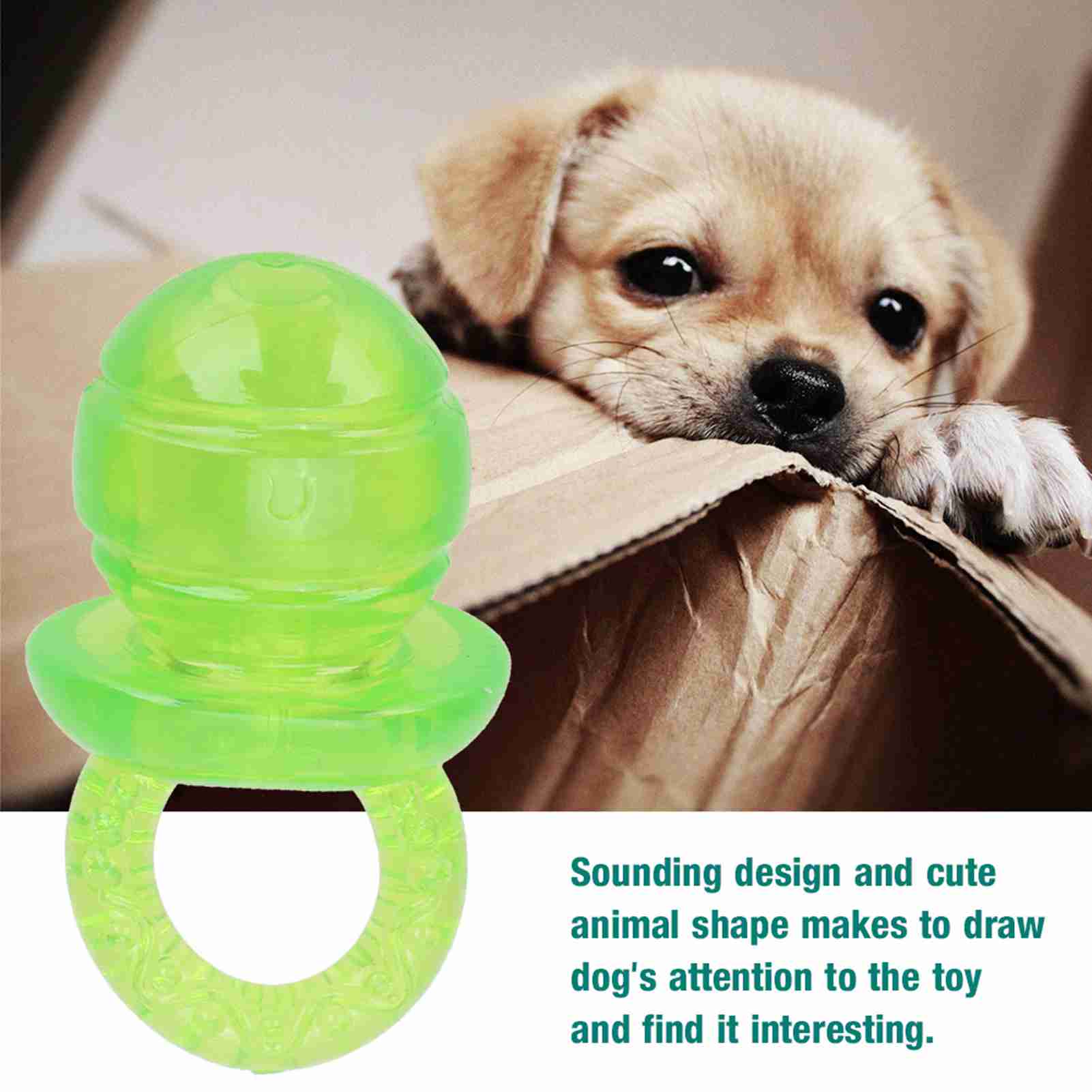 5 Pcs Pacifier Shaped Pet Dogs Teether Teething Sounding Interactive Chew Toy