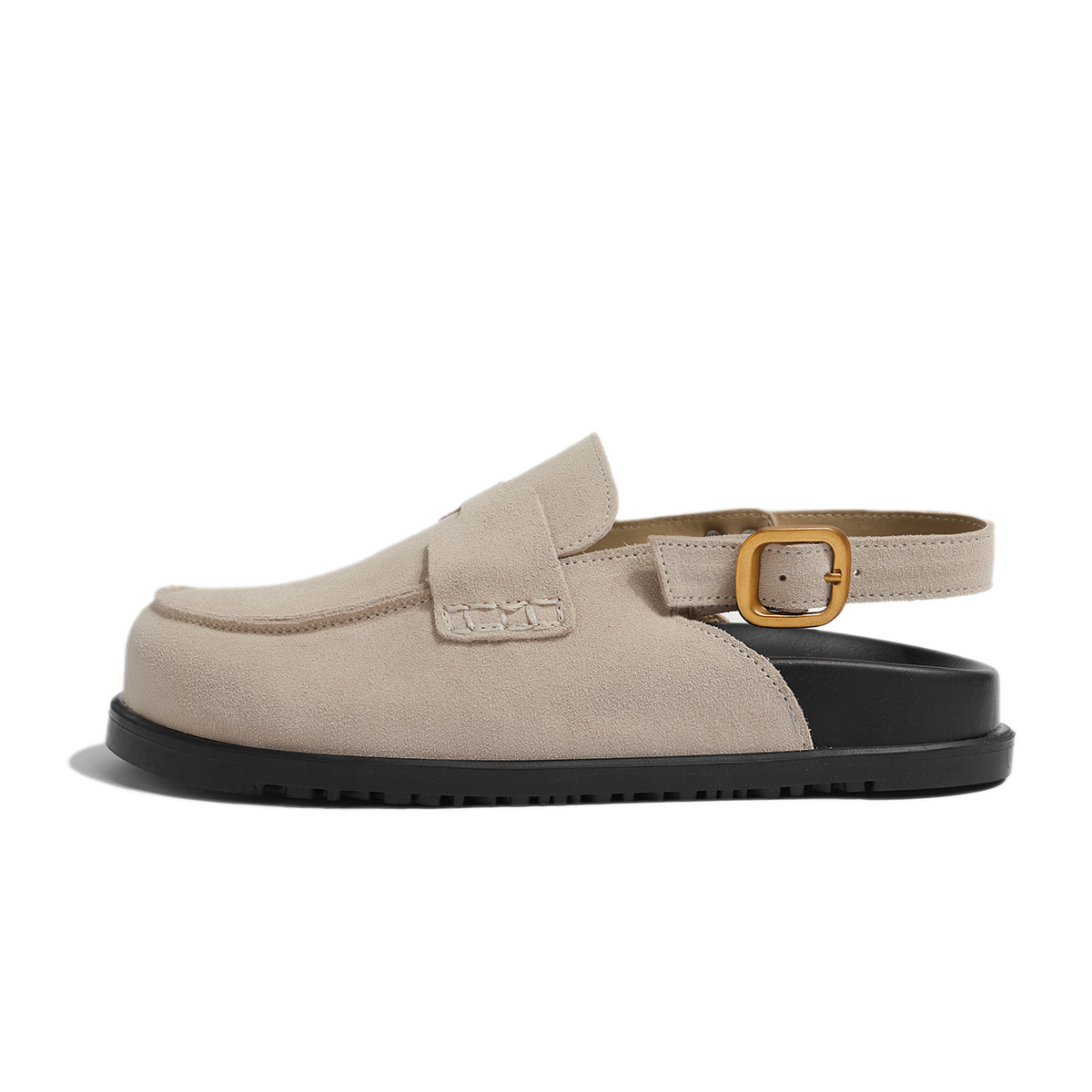 ck Low House Slippers Platform Shoes Slides Cover Toe Mules For Women 2024 Soft Flat Rubber Hoof Heels PU Basic Fabric Casual dh911125171