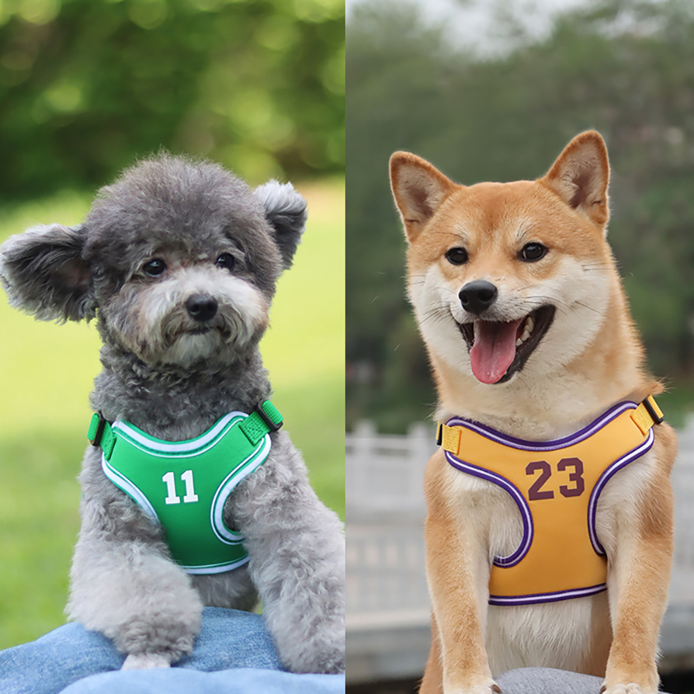 Pet Reflective Breathable Soft No Pull Puppy Choke Free Over Head Sports Vest Ventilation Harness for Puppy Medium Large Dogs