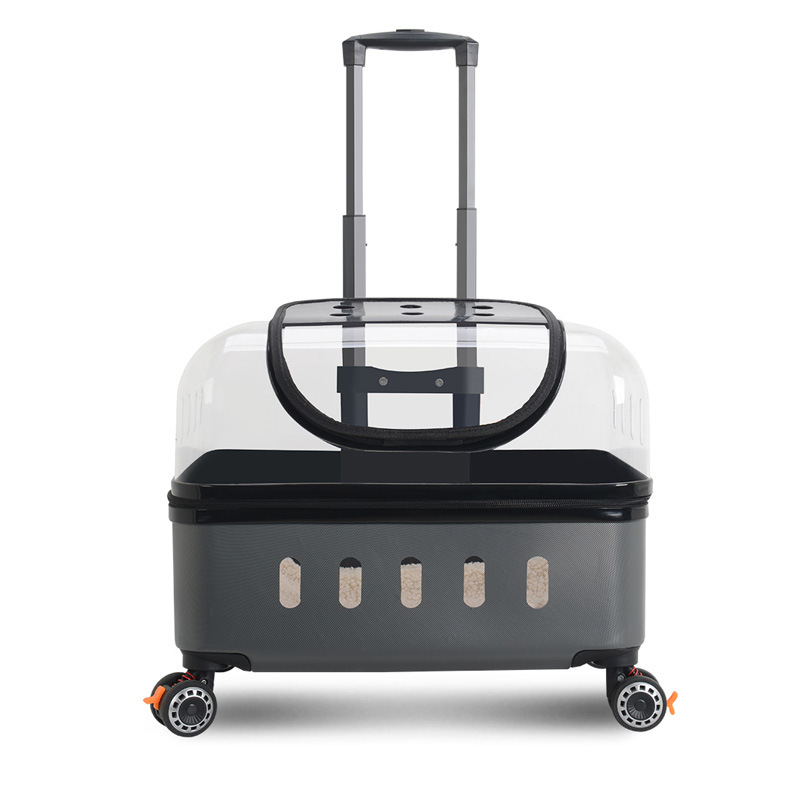 Pet Trolley Case Transparent Cat Bag Going Out Portable Dog Space Capsule Large Two Cats Luggage Trolley