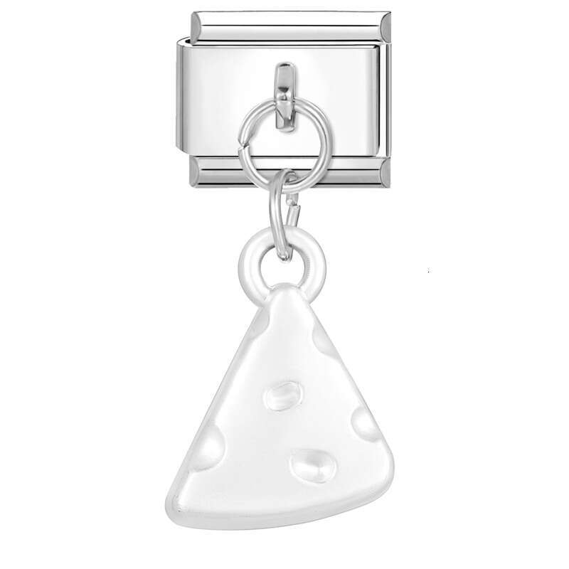 New Women's Gift sweet heart bow butterfly Pendant Italian Charms Links Bangle Beads Fit 9mm Stainless Steel Bracelet Making DIY For Women Fashio