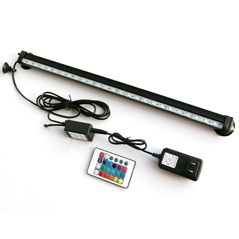 16-61cm Remote Change Colorful LED Aquarium Light Fish Tank Coral Lamp Submersible Lights LED Strip Light Lamp for fish Parts