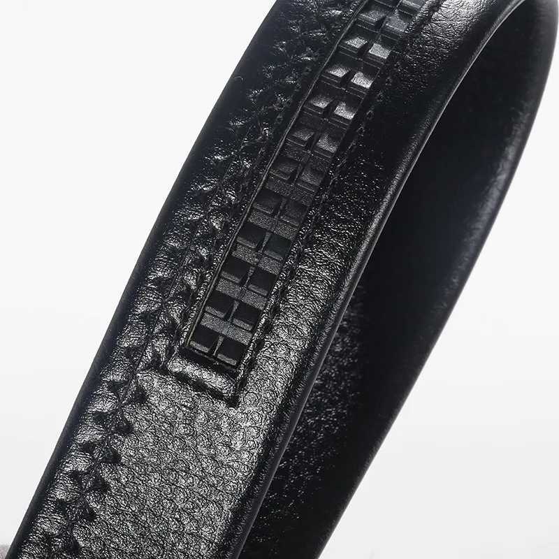 Fashion Men Leather Metal Belt Automatic Buckle Mens Business Casual Belt High QualityX240914