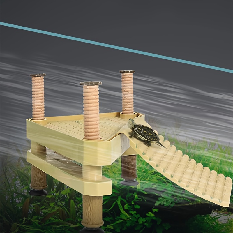 Turtle Climbing Basking Platform Reptile Ramp Platform Turtle Tank Resting Terrace Feeding Climbing Platform Tank Accessories
