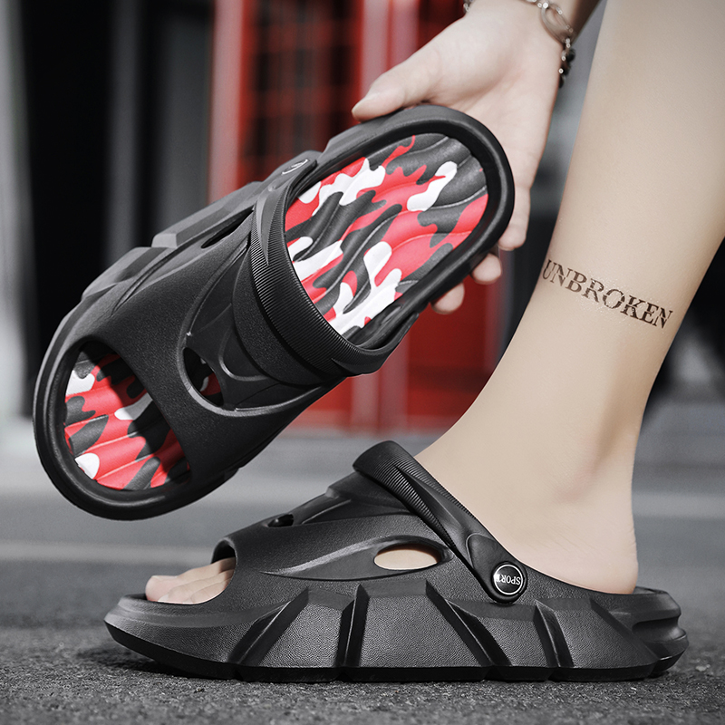 Summer Men Sandals Beach Slippers Clogs Outdoor Fashion New Women Soft Bottom Shoes Garden Shoes Mens Beach Sandals