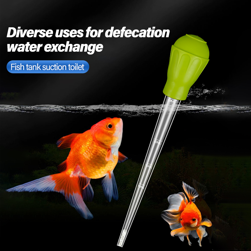 Manual Aquarium Gravel Cleaning Straw Fish Tank Water Changer Aquarium Clean Pipette Dropper Waste Remover with Extension Tube