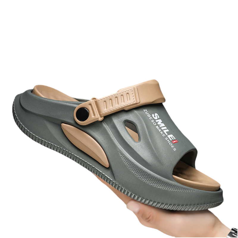 Fashion New Men's Slippers Outdoor Sandals Beach Comfortable Slides Thick Soft Clogs Men Casual Shoes Men Women Home Slippers