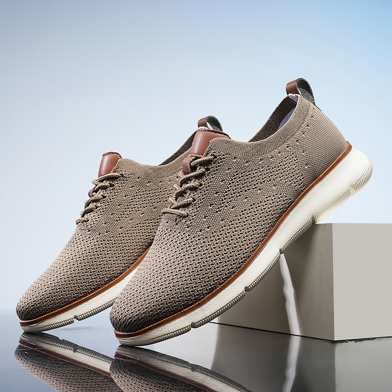 Fashion Men Casual Shoes Breathable Slip on Walking Mesh Running Sneakers Non-slip Flats Lightweight Sport Shoes Driving Loafers