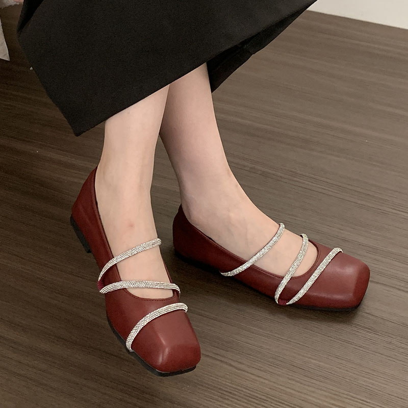 Fashion Soft Shallow Ladies Mary Janes Casual Female Rhies Footwear Designer Bg Women Flat With Shoes 75ec