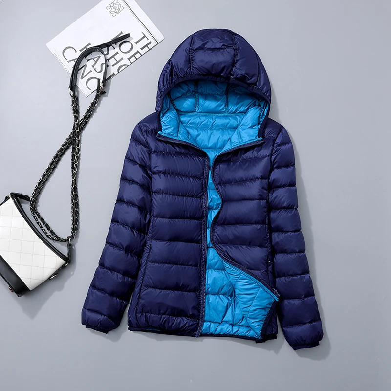 womens thin down jacket white duck down jacket autumn and spring warm jacket portable jacket Chaqueta De Plumas jacket 240913