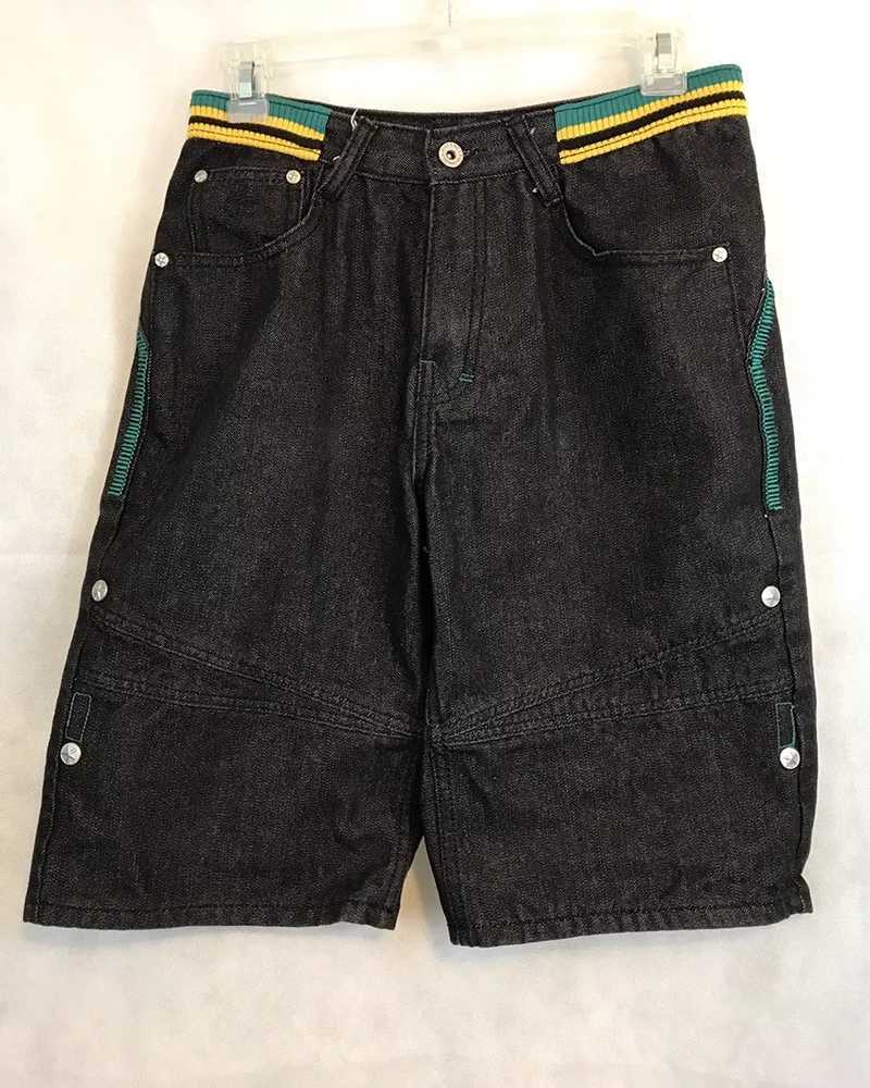 Y2K Harajuku Style New Hip Hop Popular Embroidery Baggy Denim Shorts Street Vintage Fashion Gothic Casual Joker Shorts UnisexX240914