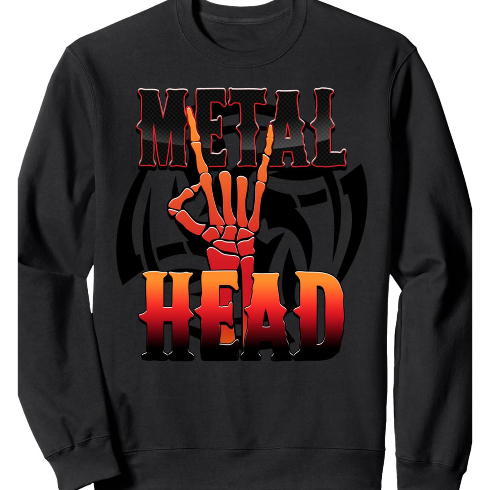 Long Sleeve Shirts for Men sweatshirt MetalHead Heavy Metal Skeleton Hand Rocker Gift Sweatshirt Tee Streetwear Casual tops clothes 74