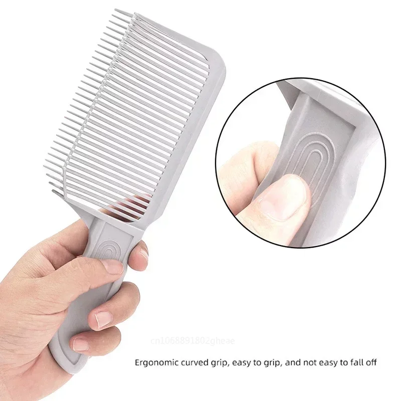 Barber Fade Combs Hair Cutting Positioning Comb Clipper Men Flat Top Hair Comb For Novice Barber Pet Styling Tool dog brush
