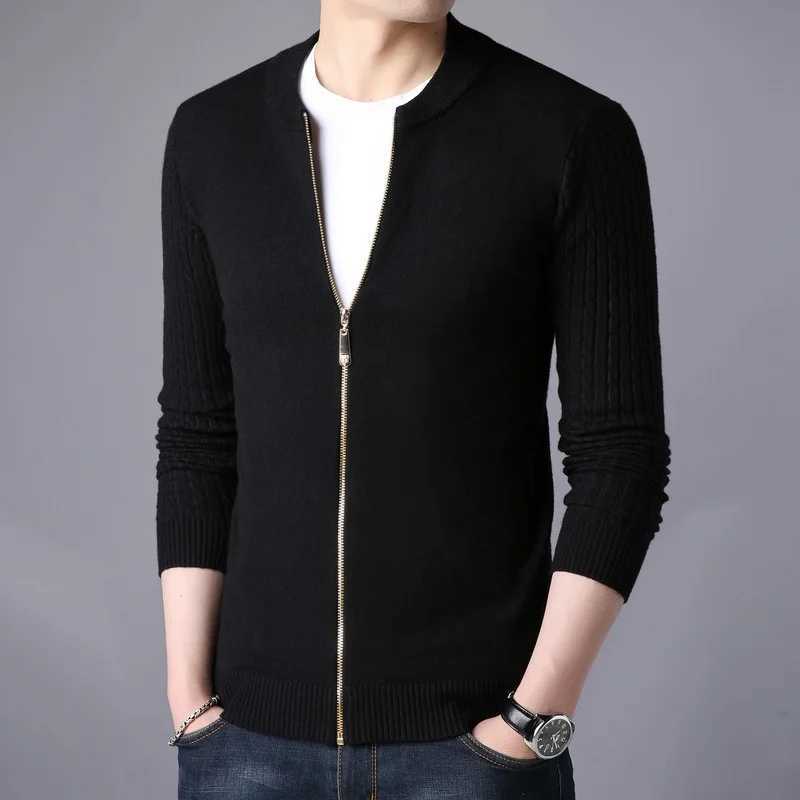 MRMT 2024 Brand New Mens Knitted Cardigan Fashion Slim Fit Korean Version Small Stand Collar Sweater Mens Jackets For MaleXJ240907