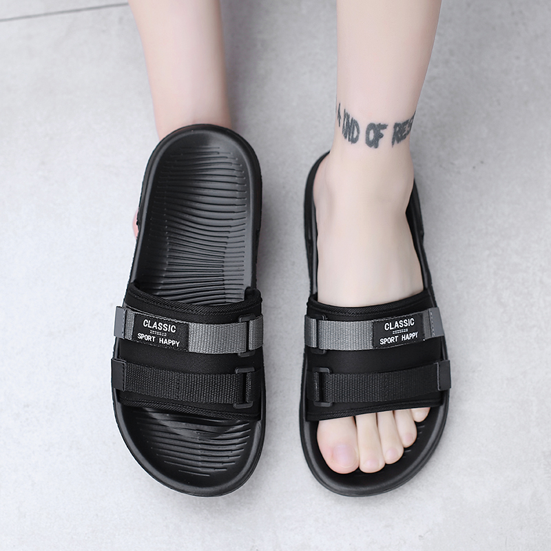 High Quality Summer Men Slippers Outdoor Beach Sandals Trend Mens Slides Men Casual Shoes Flip-flops Home Slippers Beach Sandals