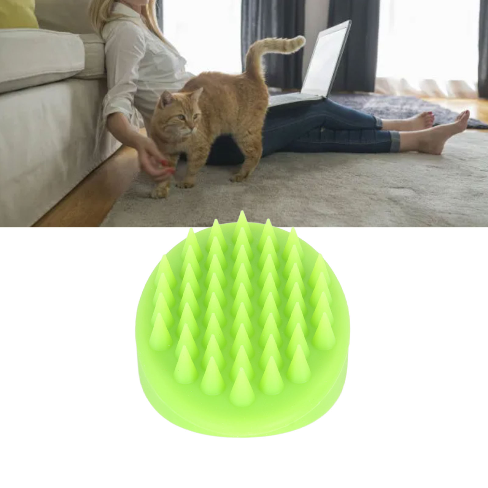 Pet Massage Brush Silicone Bathing Grooming Pet Brush Multifunctional Pet Cleaning Brush For Dogs Cats