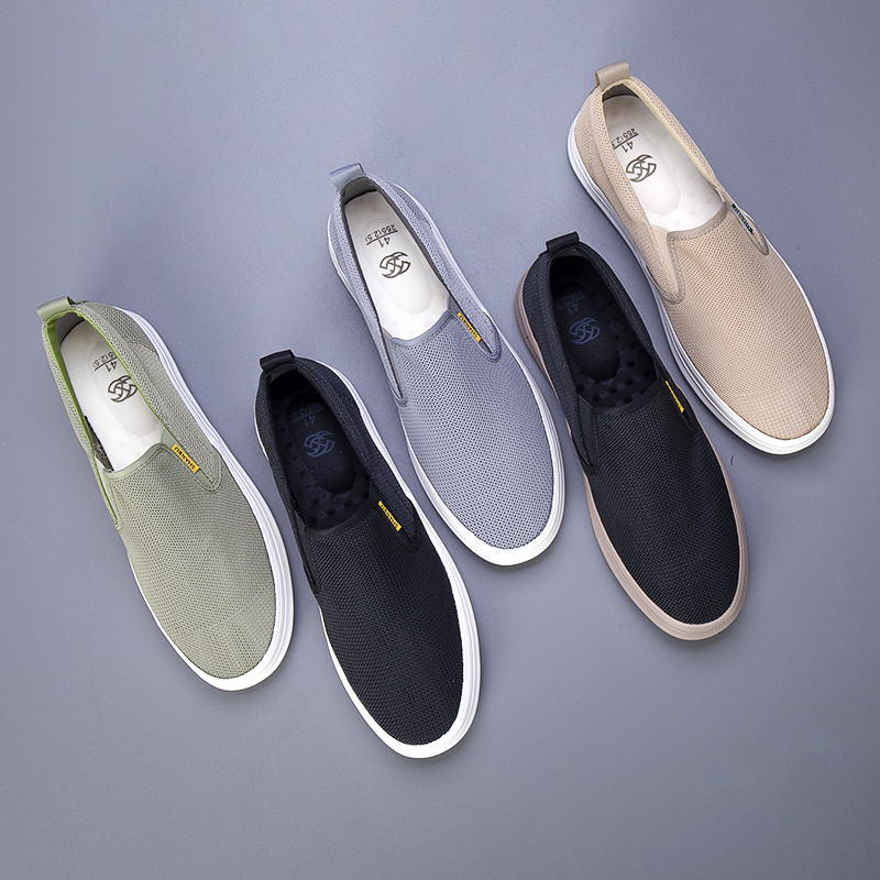 Men's Canvas Fashion Shoes Breathable Thin Mesh Shoes In Summer Men's Shoes, Board Shoes Casual Versatile Foot Cloth SS23605