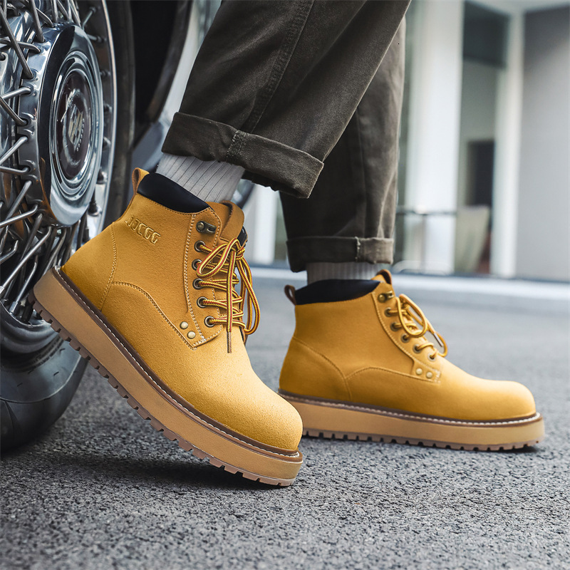 Ddmysports 2024 autumn new thick bottom Derby middle English style small leather shoes fashion hundred models Korean version of the student casual sho