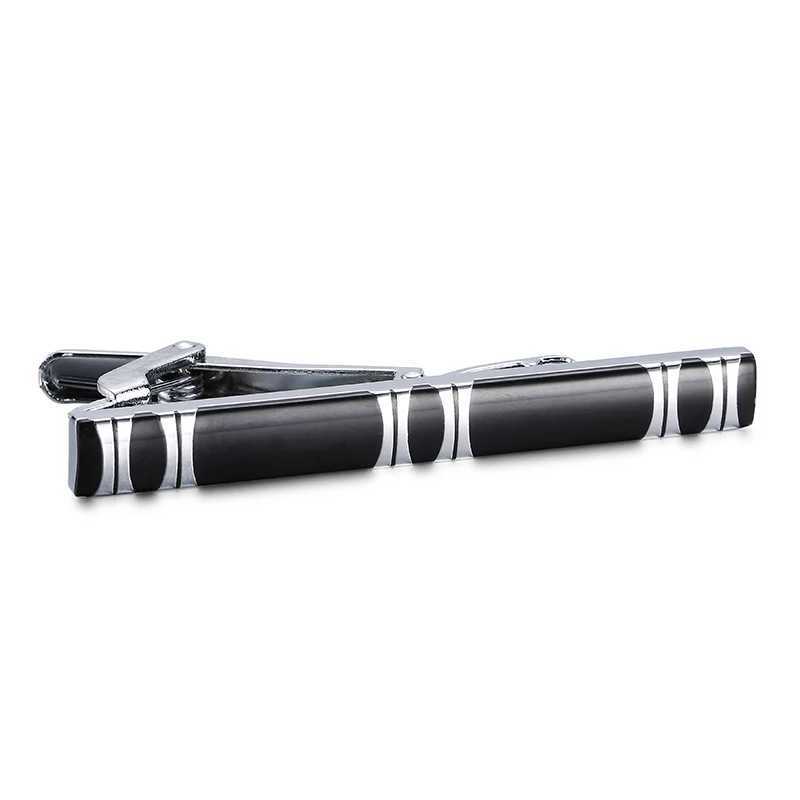 High quality mens and womens tie clip Round black enamel metal tie accessories business jewelry giftsX240914