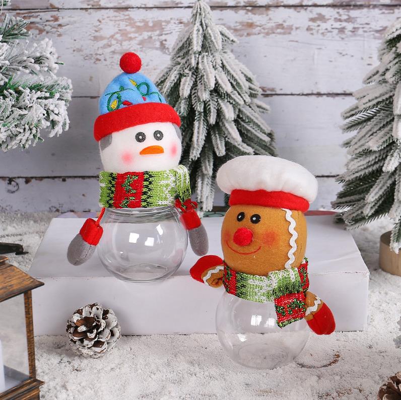 Child Kids Christmas Candy Jar Storage Bottle Santa Bag Sweet Boxs Gift gifts Cute Storages box ni282