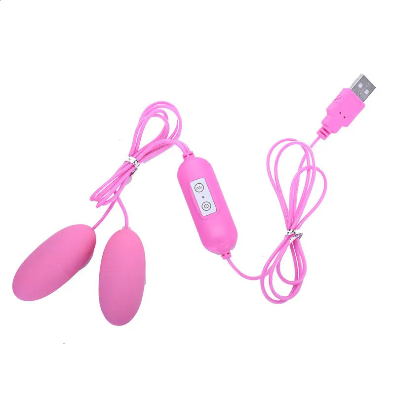 USB power jump 2 egg vibrator GSpot multipoint massage stick hands lewd Clitoris remote control AV orgasmic jet sex toy 240914