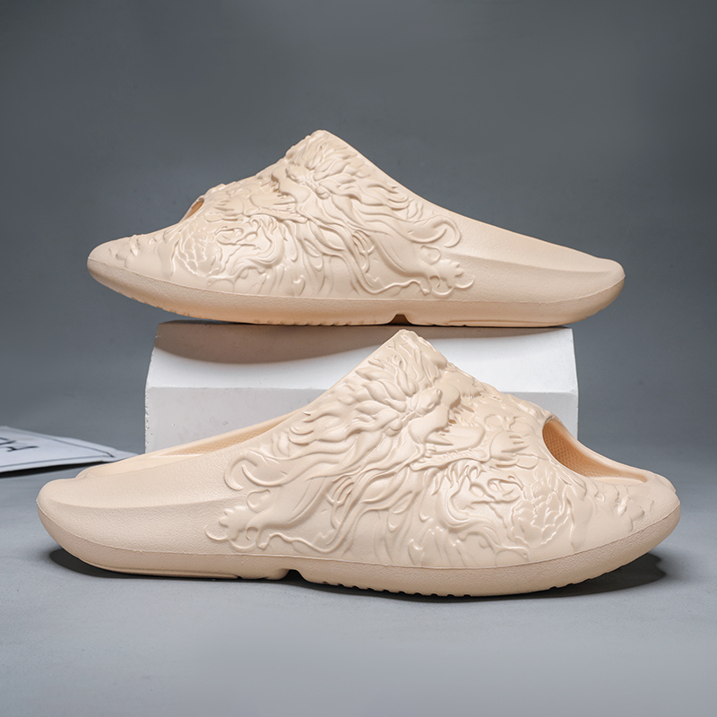 Fashion Design Men's Slippers Indoor Outdoor Sandals Beach Comfortable Soft Slides Casual Shoes New Men Flip-flops Home Slippers