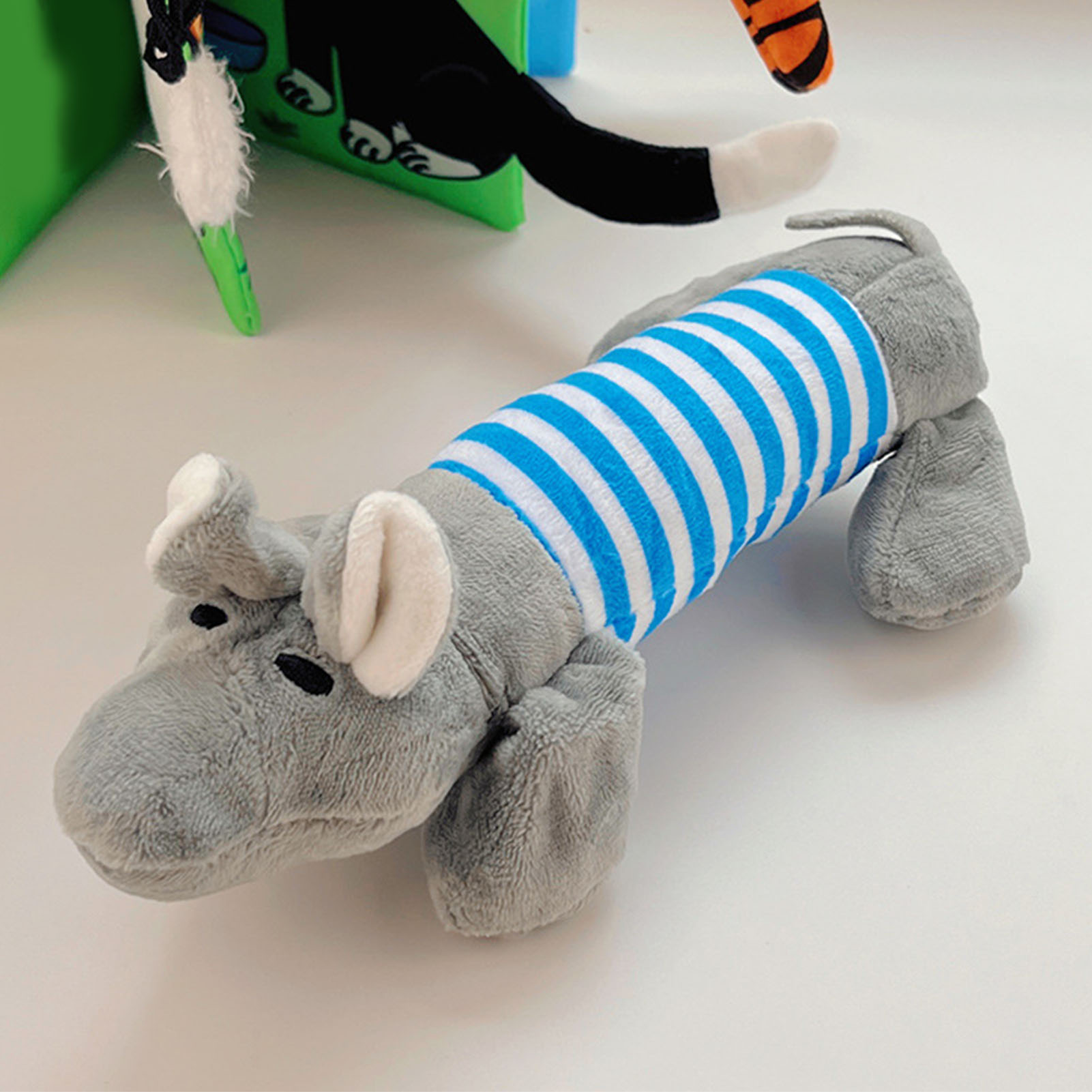 Dog Plush Toys Rectangular Flying Duck Interactive Fun Cute Bite Resistance Soft Plush Pet Chew Toys For Dogs Pets Cats