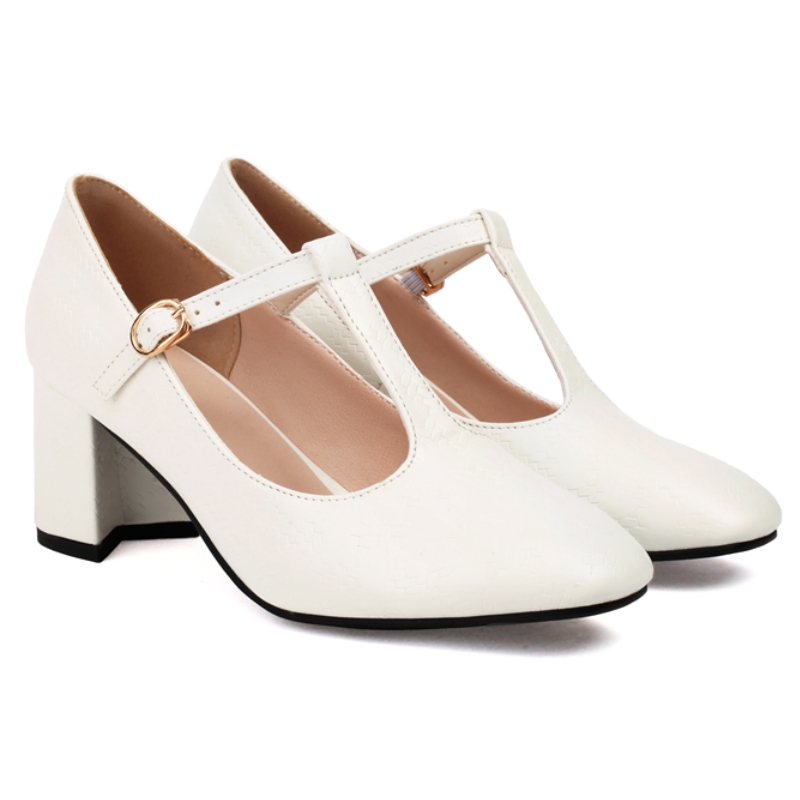 2025 new High Classic Heels Mary Janes Gold Sier Women's Heeled New T-strap Spring Pumps Wedding Party Dance Shoes 87d0