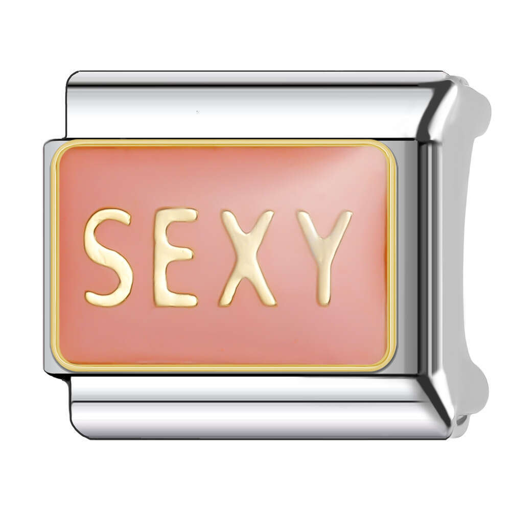 New Women's Gift butterfly flower Bead Italian Charms Links Bangle Beads Fit 9mm Stainless Steel Bracelet Making DIY For Women Fashion Jewelry