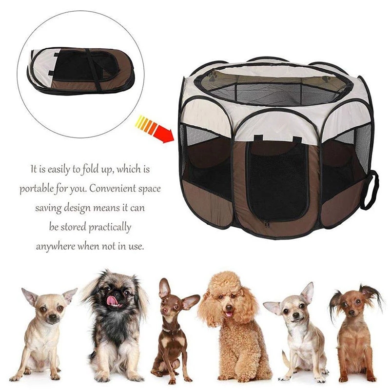 Outdoor Portable Folding Octagonal Pet Tent Big Dog House