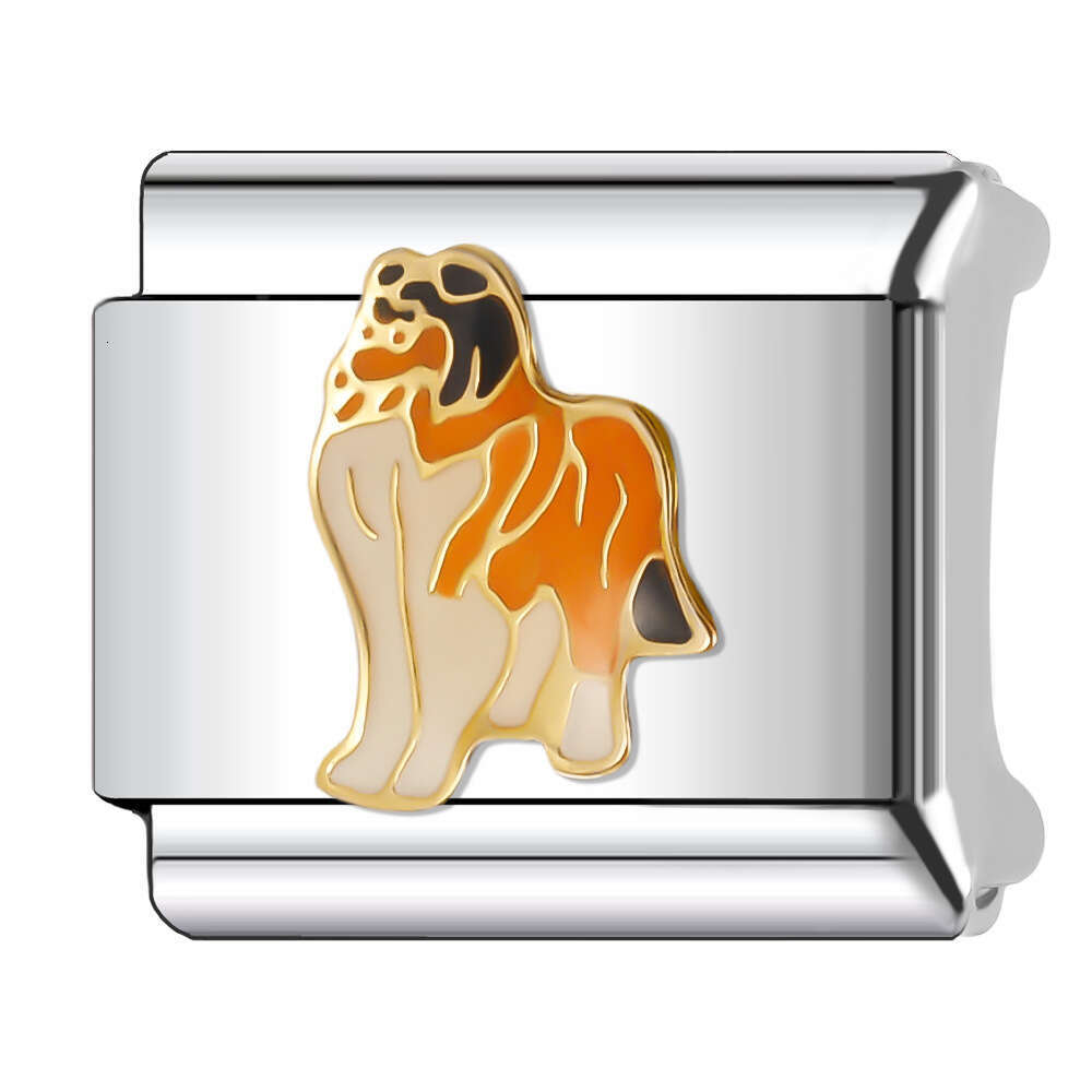 New Women's Gift beautiful butterfly dog elephant Bead Italian Charms Links Bangle Beads Fit 9mm Stainless Steel Bracelet Making DIY For Women Fa