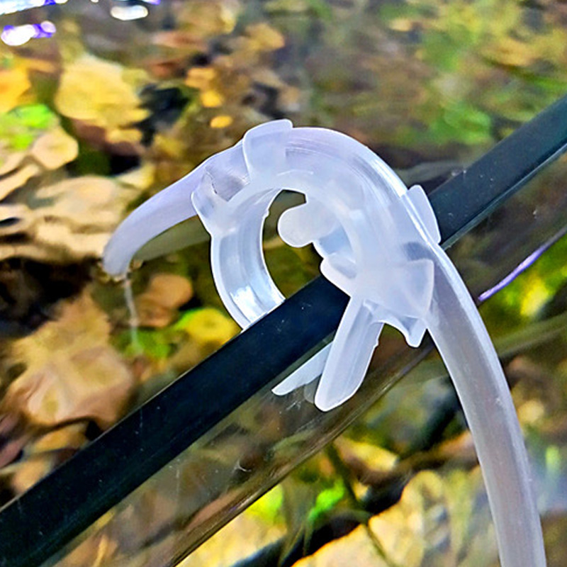 Aquarium Accessories Air Tube Water Hose Fixing Clip Pipe Holder U-shaped Tube Mount Bracket Fish Tank Hose Clamp for 4-6mm