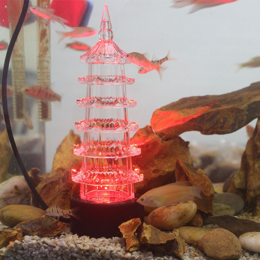 Colorful Aquarium Light LED Fish Tank Light High Brightness Reusable Water Tank Lamp Decoration For Fountain Pond Aquarium
