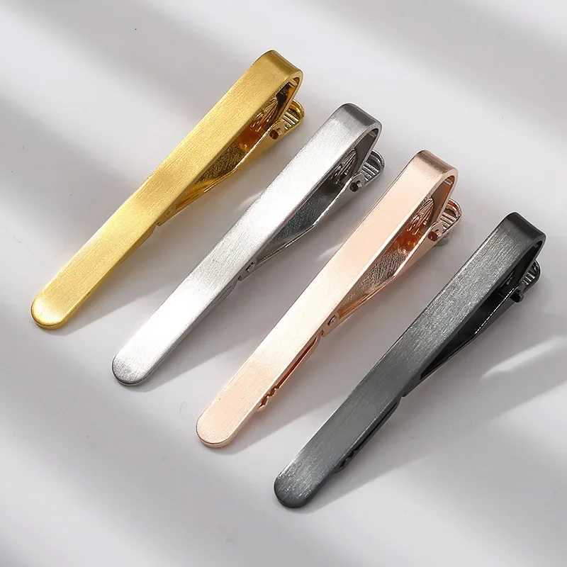 New Mens Tie Clips Personality U Shape Matte Brushed Fashion Trendy Tie-Clip Rose Gold Color Business WeddingX240914