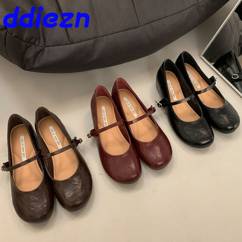 Ladies Mary Janes Height-Increasing Designer Ballet Flats Shoes 35-39