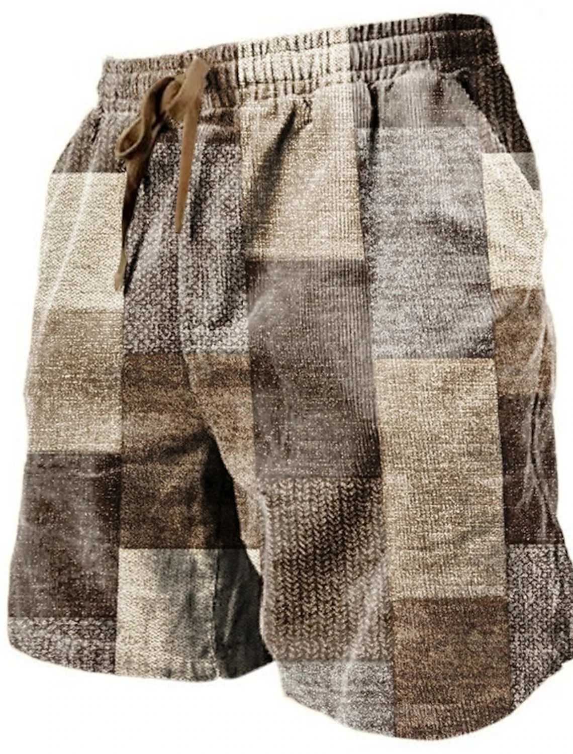 Mens Beach Pants Color Patterned 3D Printed Shorts Mens Summer Breathable Shorts Fitness Street Shorts Mens Ropa Hombre Y240914