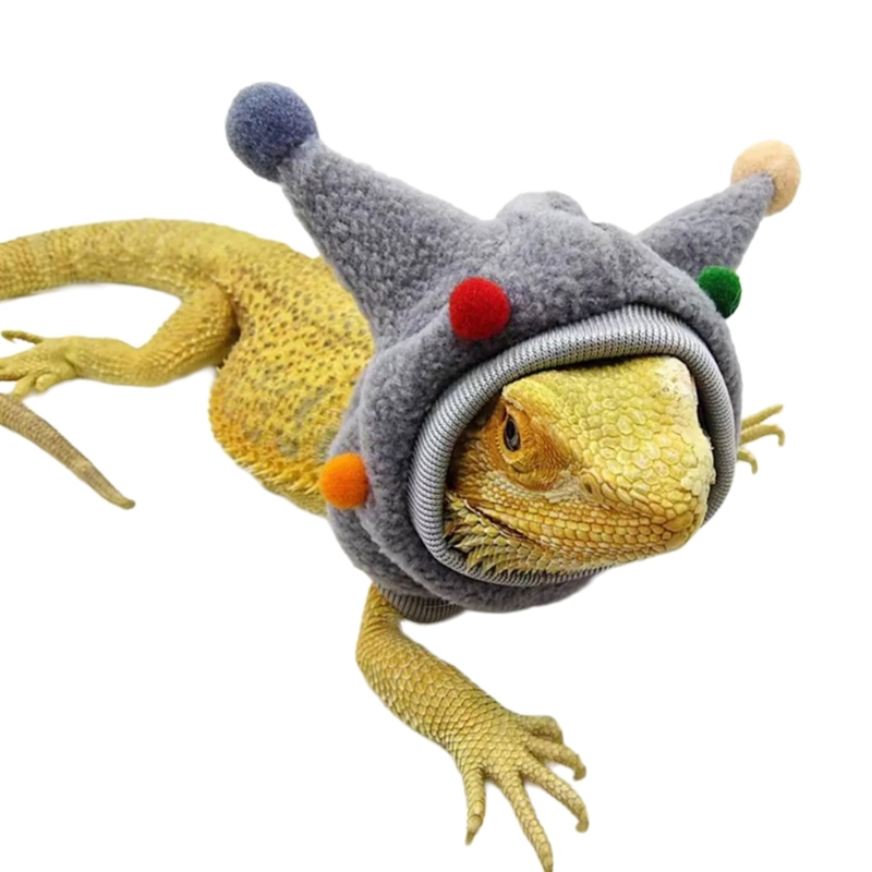 Fun Scarf for Reptiles Outfit Comfortable Costume Lizards Bearded Dragon 6XDE