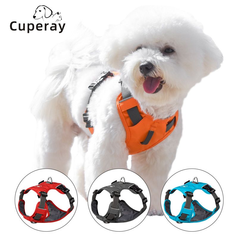 Oxford Cloth Pet Harness Reflective Adjustable Dog Harness Suitable for Medium and Large Dogs Training and Running Dog Walking