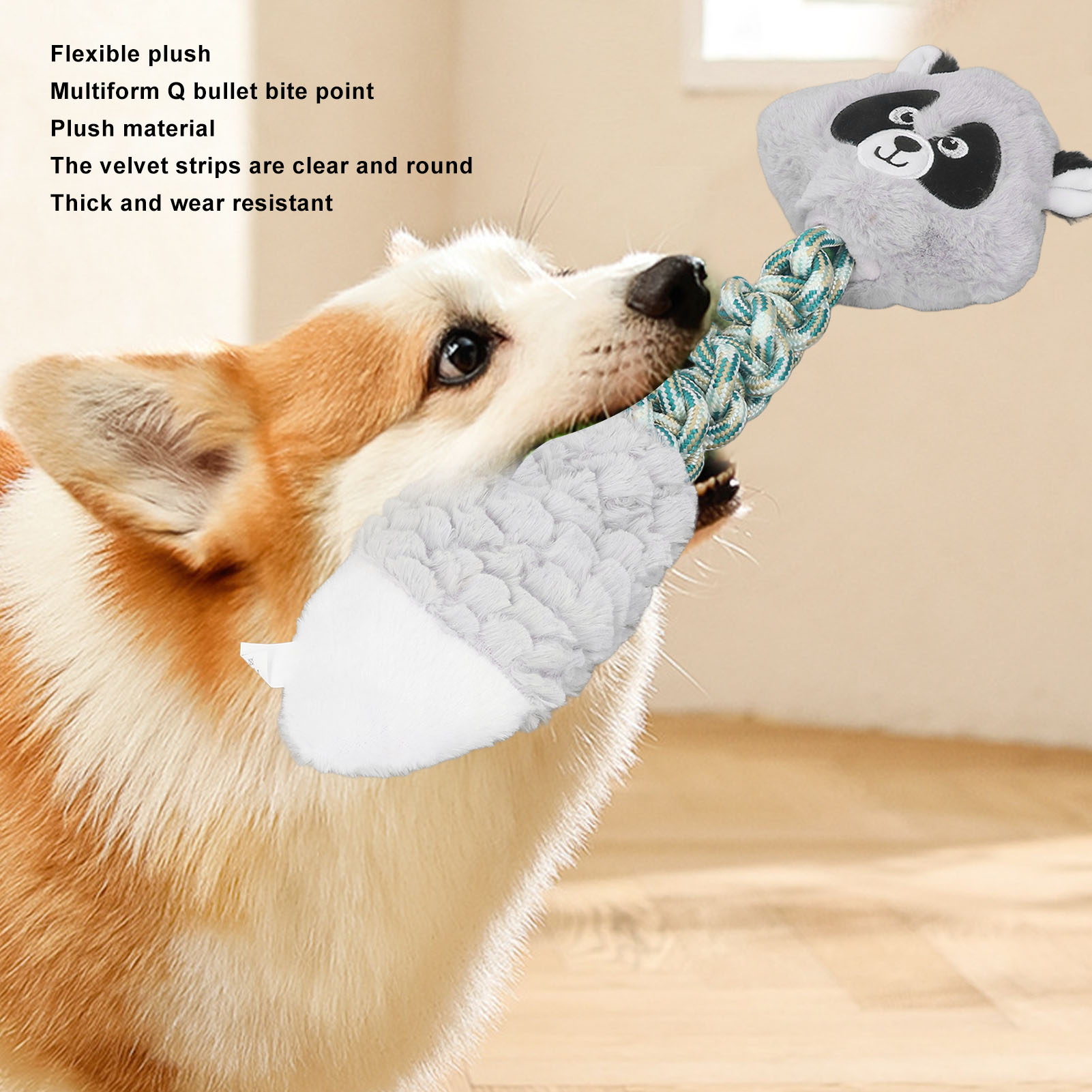 Pet Chewing Toy Bite Resistant Interactive Squeaky Pet Biting Toy Anxiety Reduction Pet Toy For Dogs Crocodilian