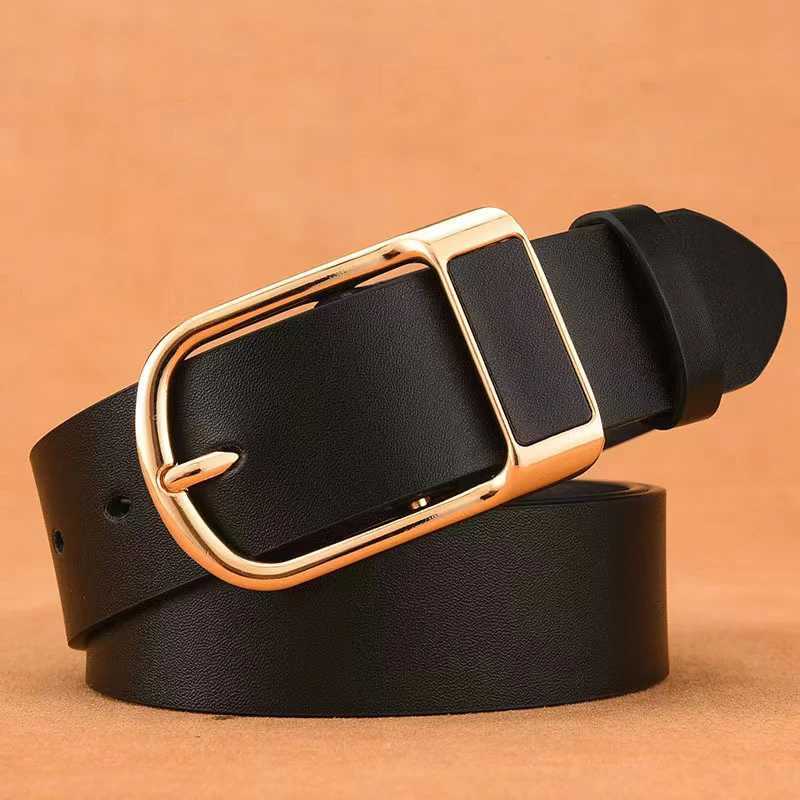 2024 New Design PU Leather For Male Fashion Mens High Quality Buckle Jeans Cowskin Casual Belts Business Cowboy WaistbandX240914
